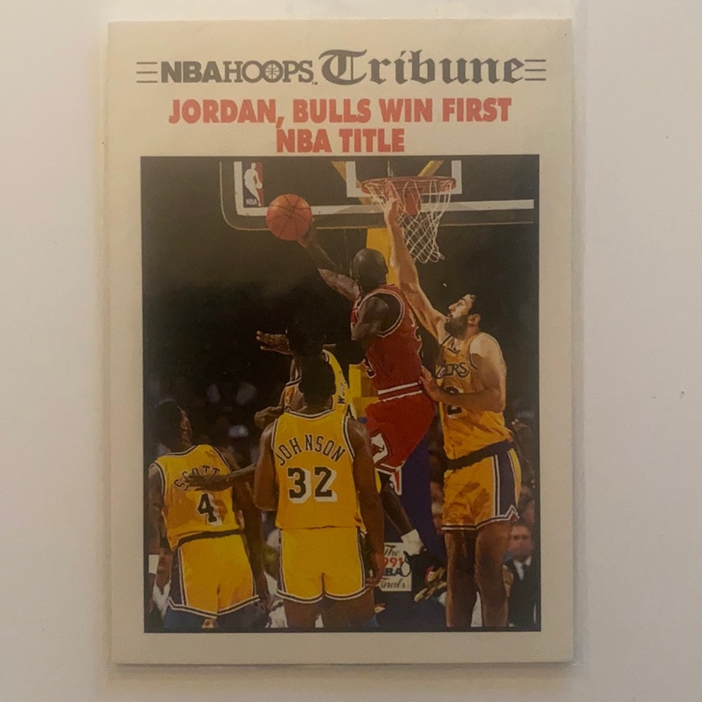⚡️NBA Hoops Bulls win First Title 1991 No.542 Basketball Card